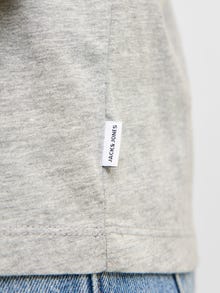 Jack & Jones Enfärgat T-shirt -Light Grey Melange - 12222887