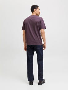 Jack & Jones Einfarbig T-shirt -Plum Perfect - 12222887