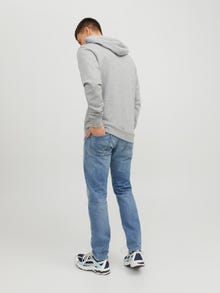 Jack & Jones Φούτερ με κουκούλα -Light Grey Melange - 12222892