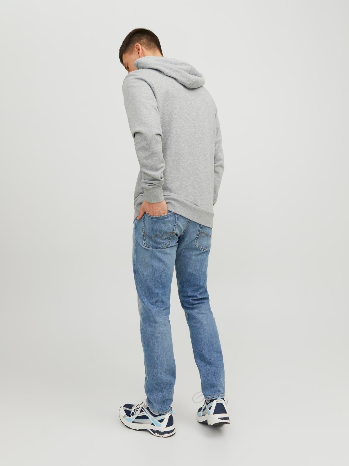 Jack & Jones Felpa con cappuccio Con logo -Light Grey Melange - 12222892