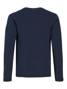 Jack & Jones Vanlig T-skjorte For gutter -Navy Blazer - 12222936