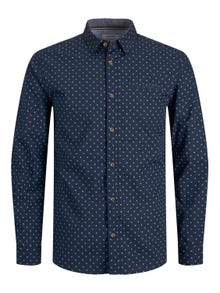 Jack & Jones Regular Fit Avslappnad skjorta -Navy Blazer - 12223001