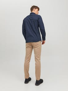 Jack & Jones Regular Fit Uformell skjorte -Navy Blazer - 12223001