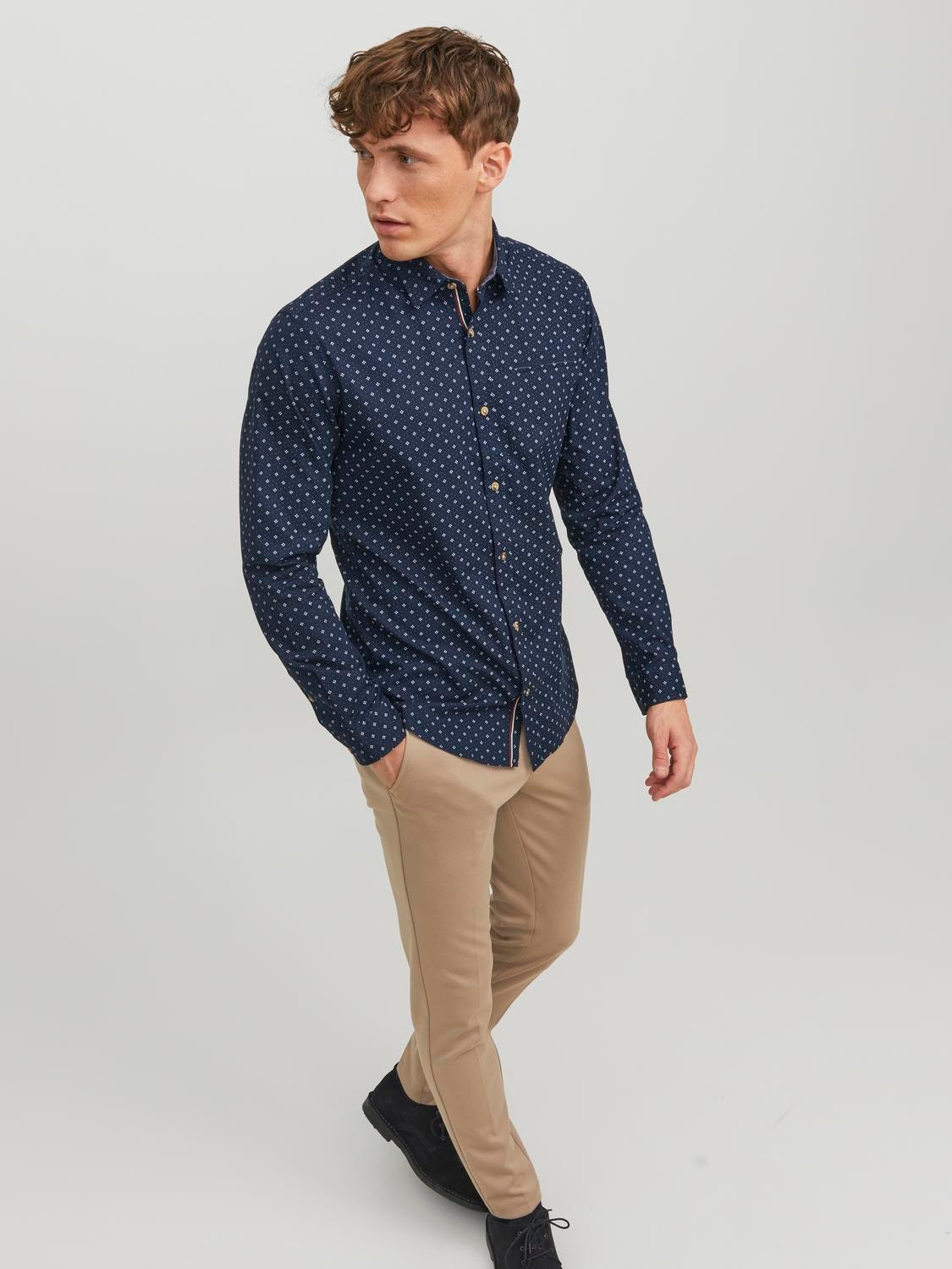 Jack & Jones Camicia casual Regular Fit -Navy Blazer - 12223001