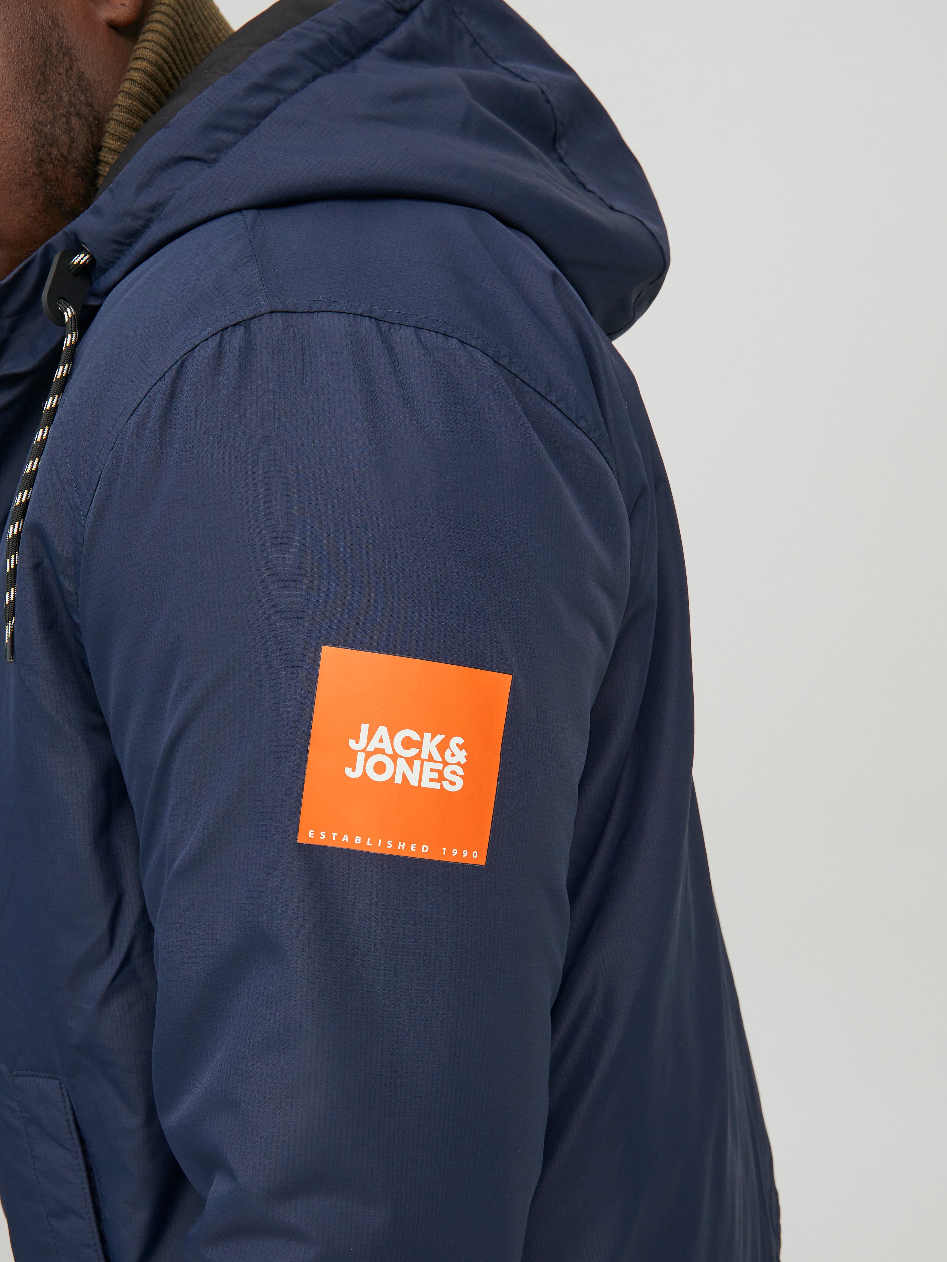 Hooded Plus size Jacket with 22 