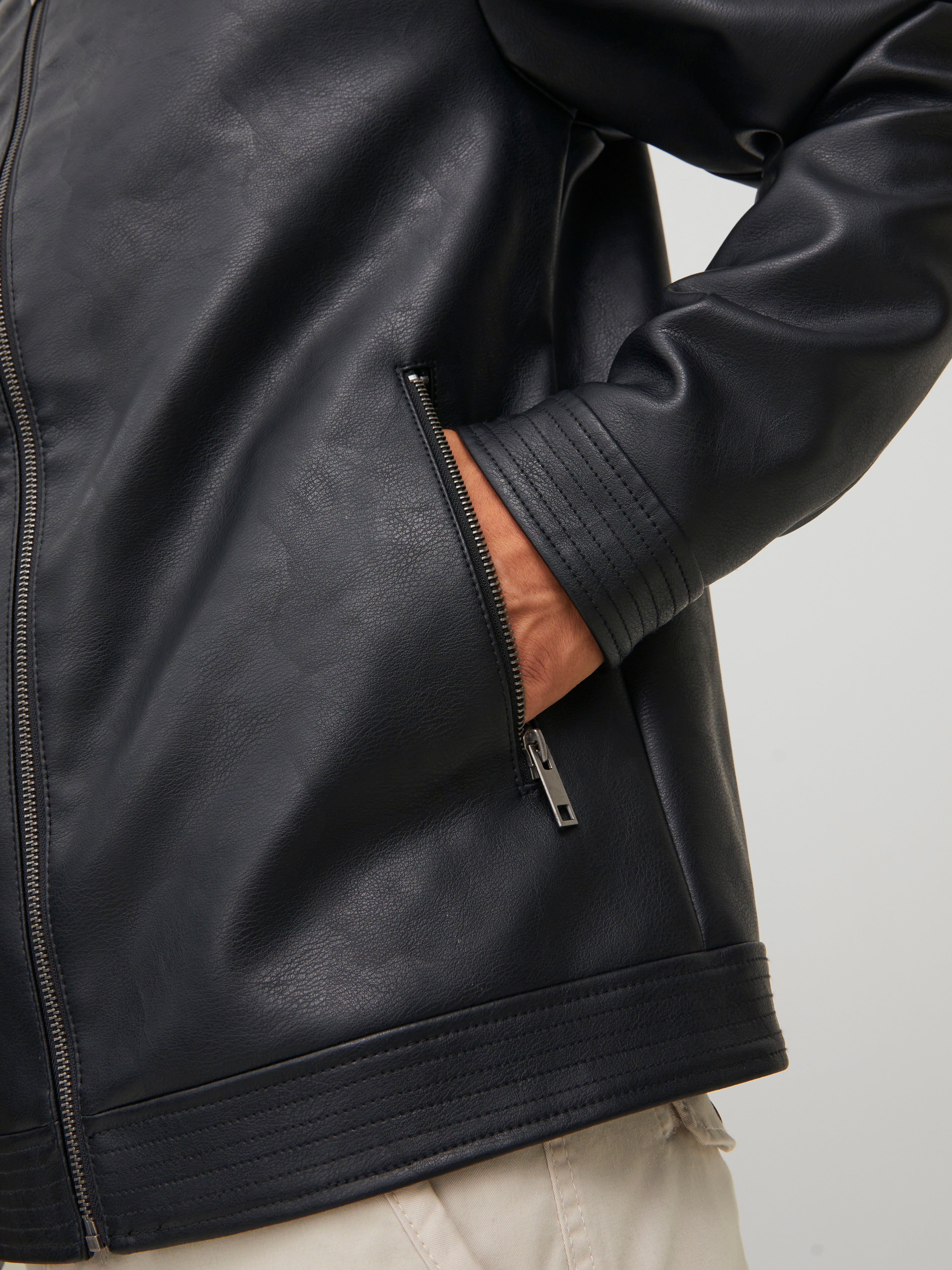 Kunstlederjacke | Schwarz | Jack & Jones®