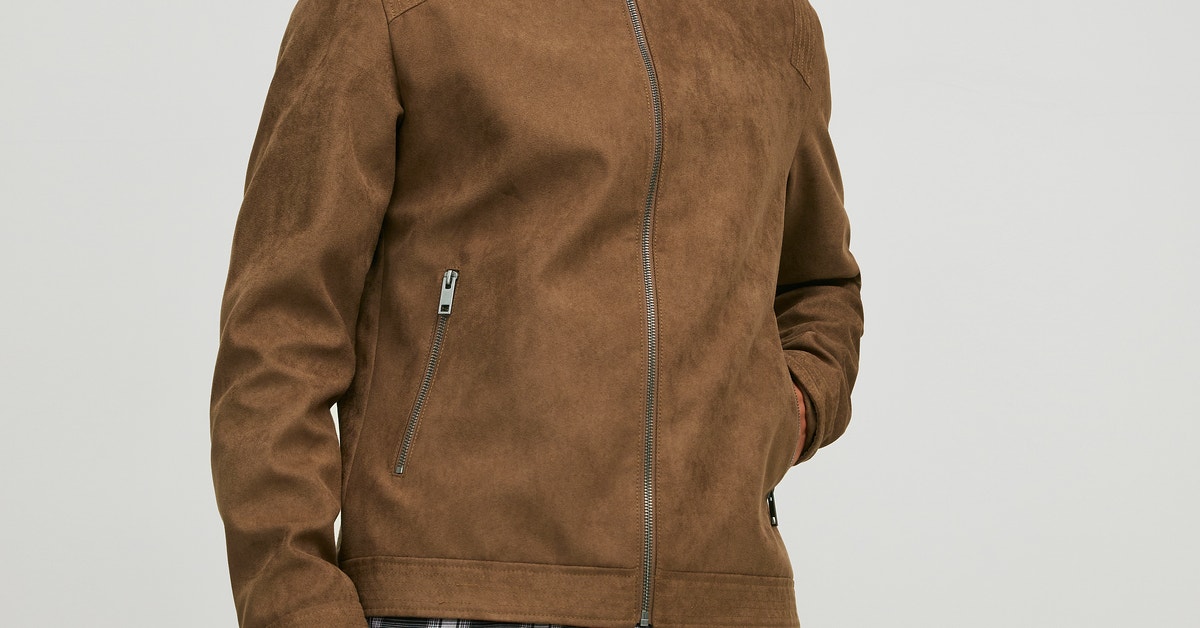 Jack & Jones JJLEON - Imitatieleren jas - black/zwart Jack & Jones JJLEON - Imitatieleren jas - black/zwart