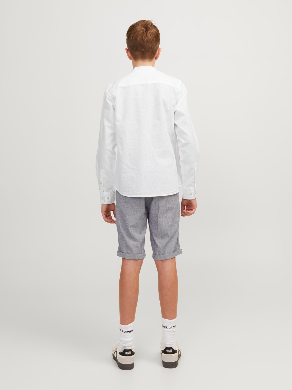 Jack & Jones Avslappnad skjorta För pojkar -White - 12223340