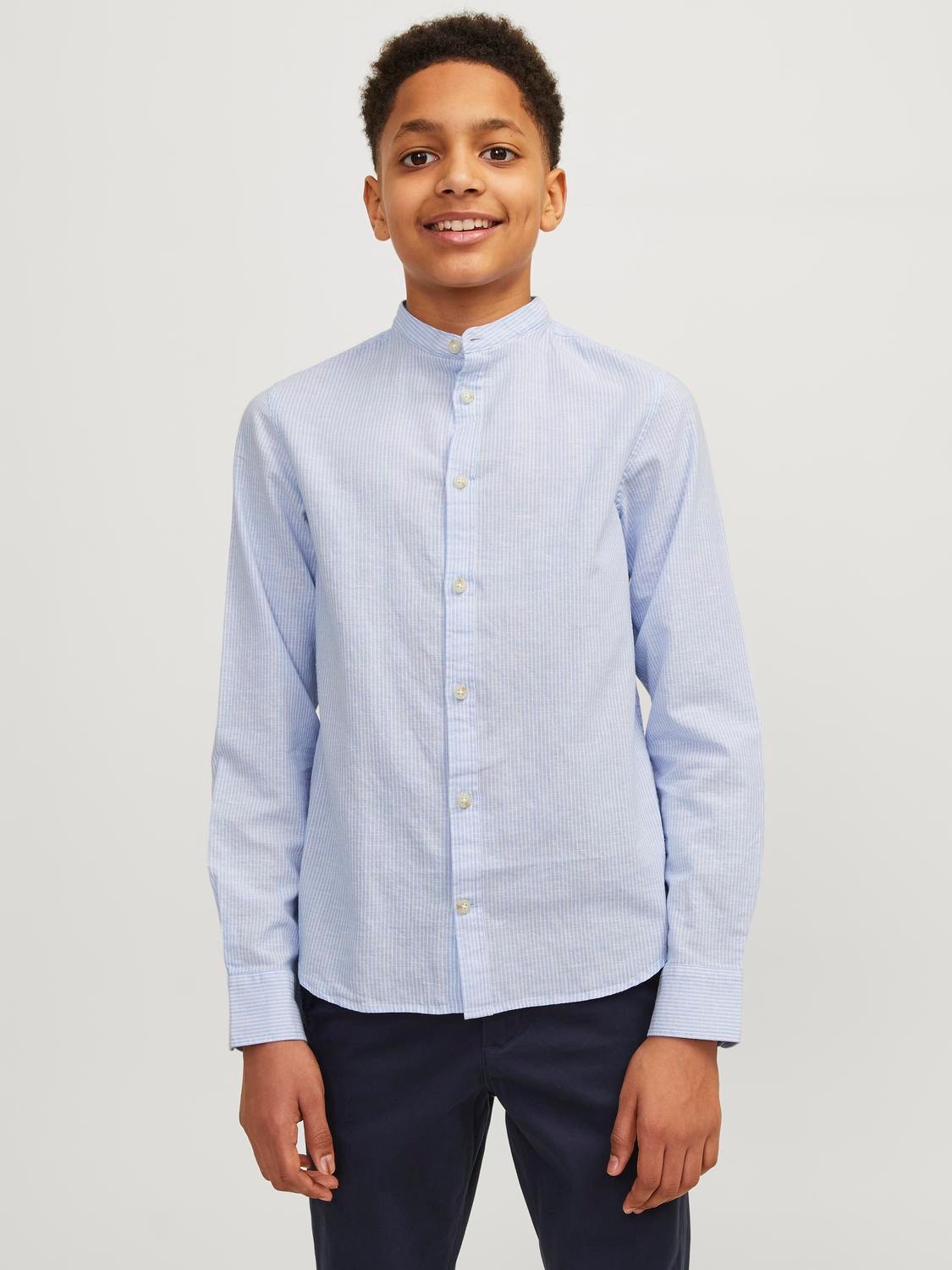 Jack & Jones Casual skjorte Til drenge -Cashmere Blue - 12223340