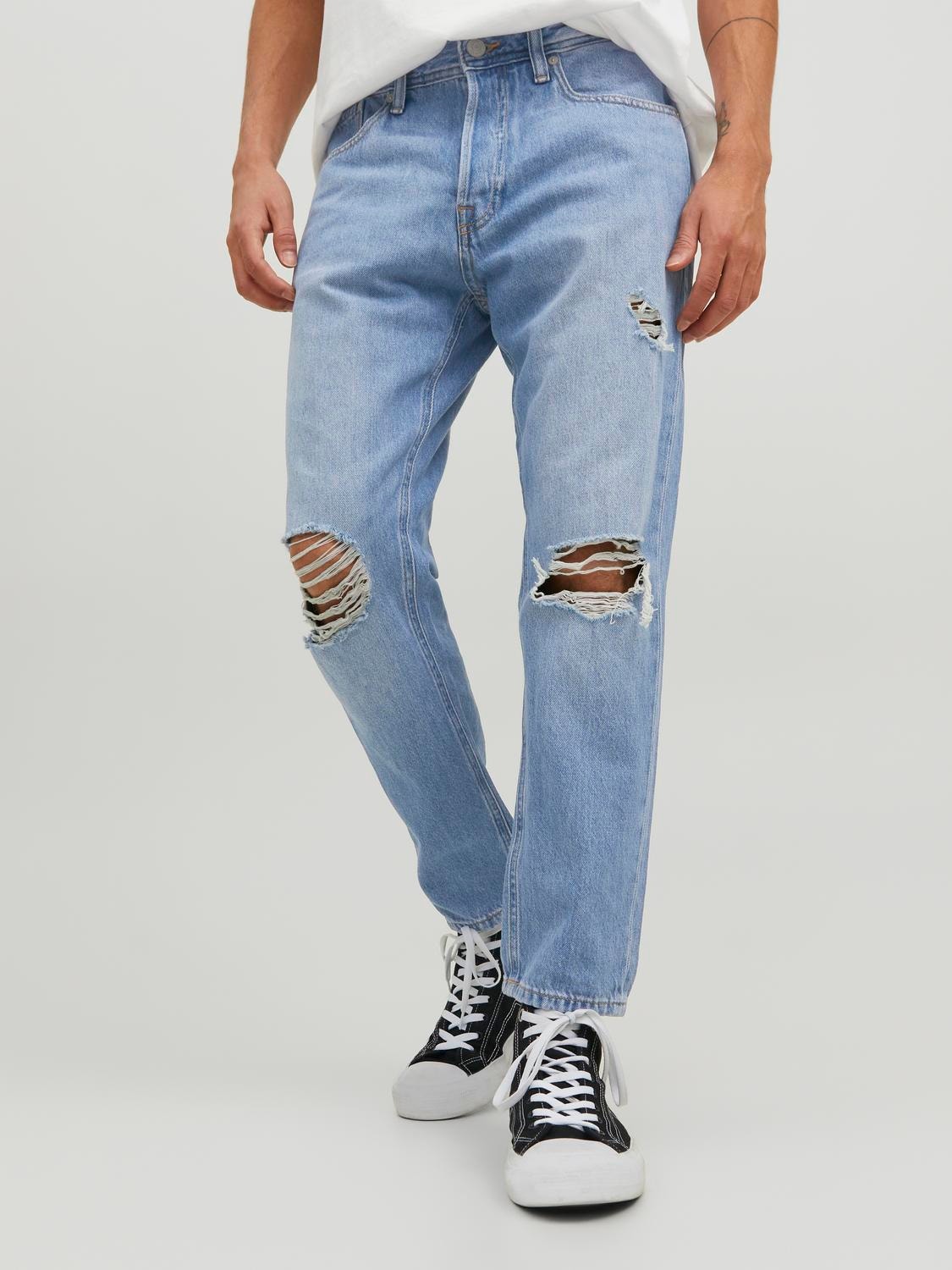 JJIFRANK JJORIGINAL CROPPED MF 083 SN Wide fit jeans with 60