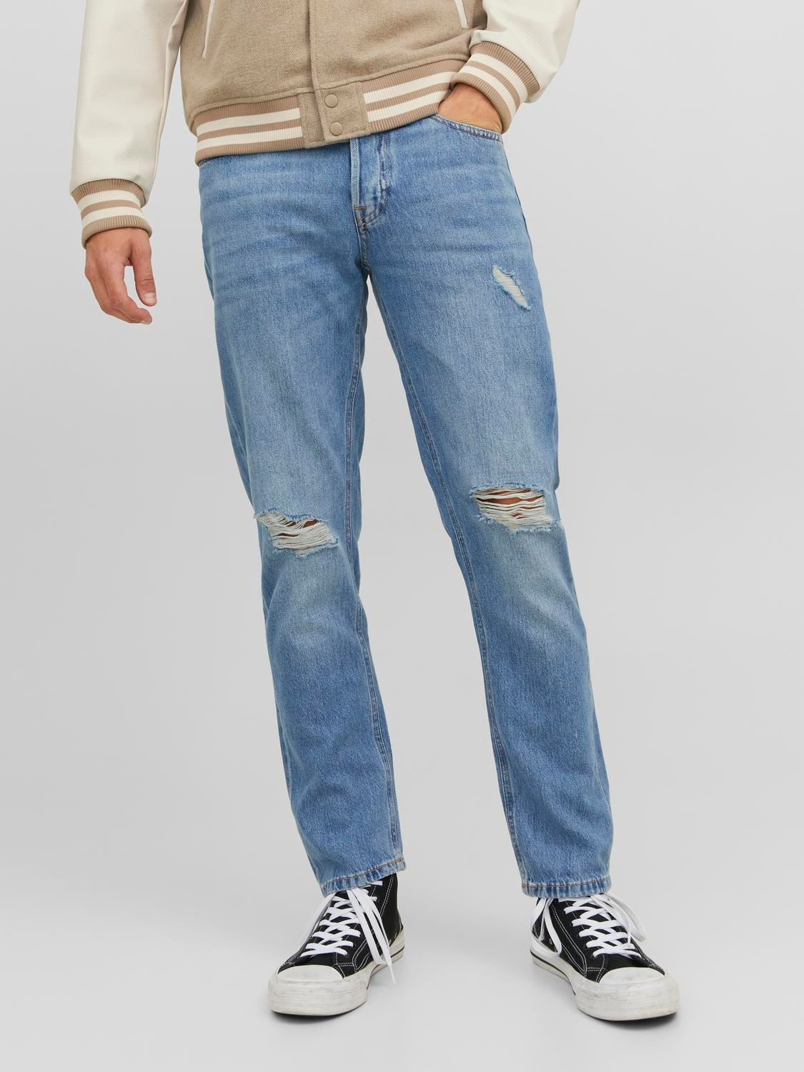 Jack & Jones JJIMIKE JJORIGINAL MF 156 Jeans Tapered Fit -Blue Denim - 12223593