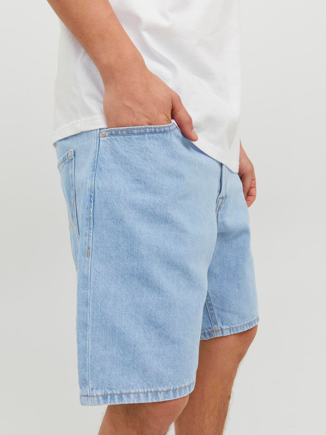 Jack & Jones Relaxed Fit Jeans Shorts -Blue Denim - 12223606