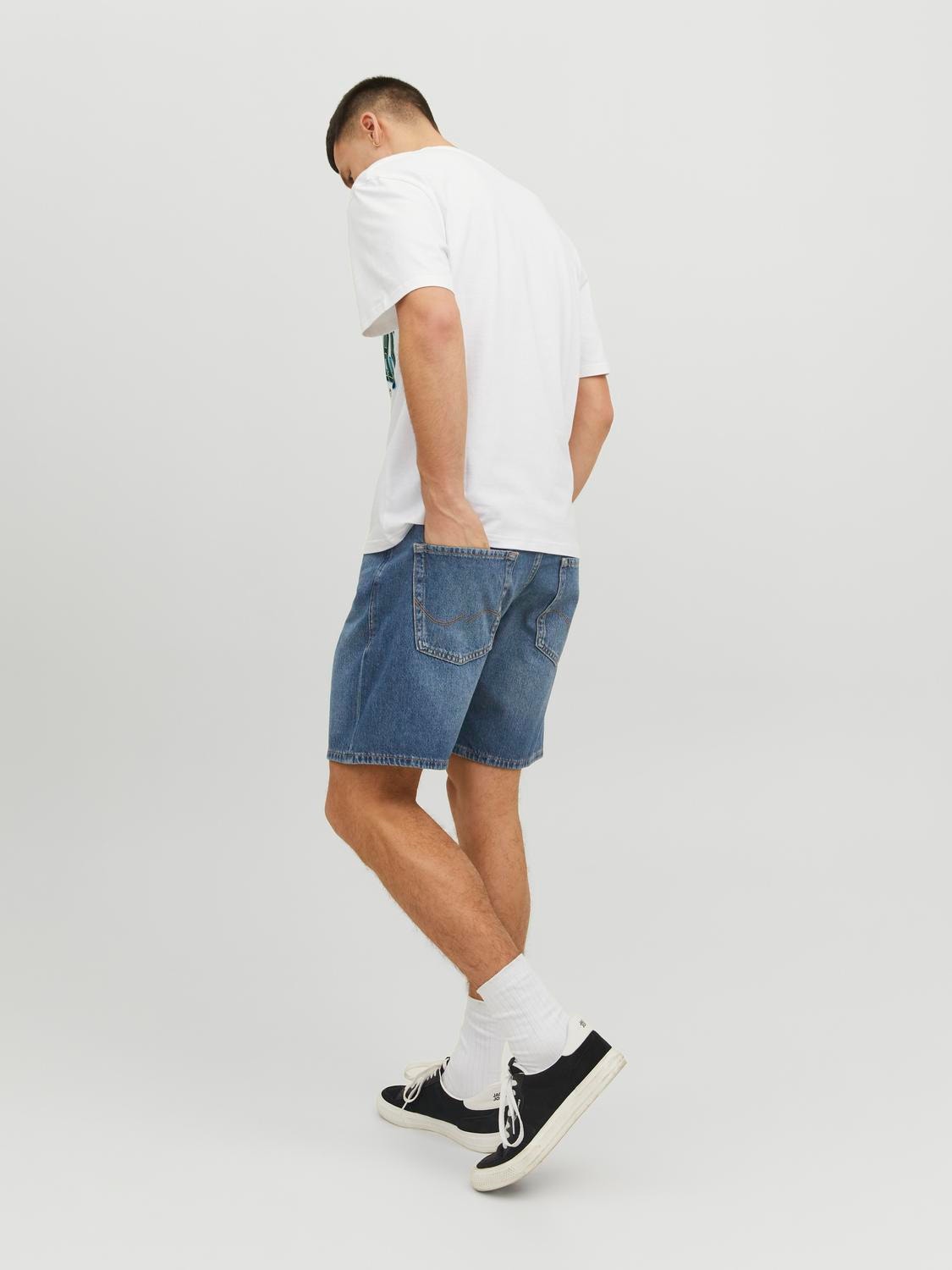 Jack & Jones Relaxed Fit Jeans Shorts -Blue Denim - 12223609