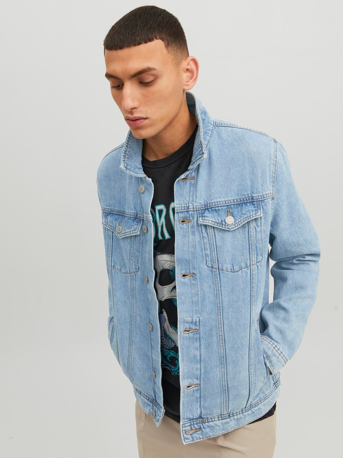 Jack and jones jean jacket best sale