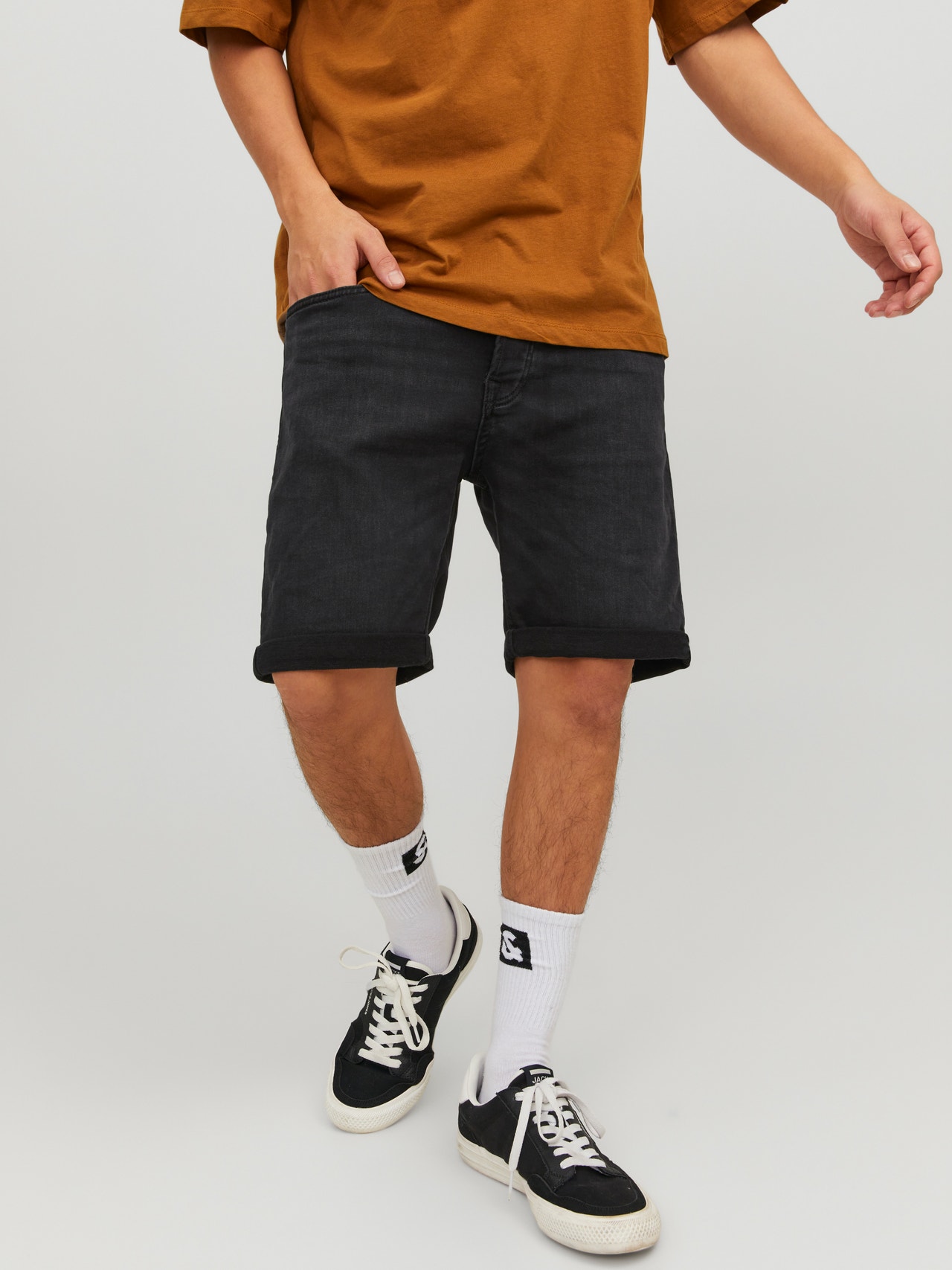 Jack & Jones Regular Fit Denim shorts -Black Denim - 12223682