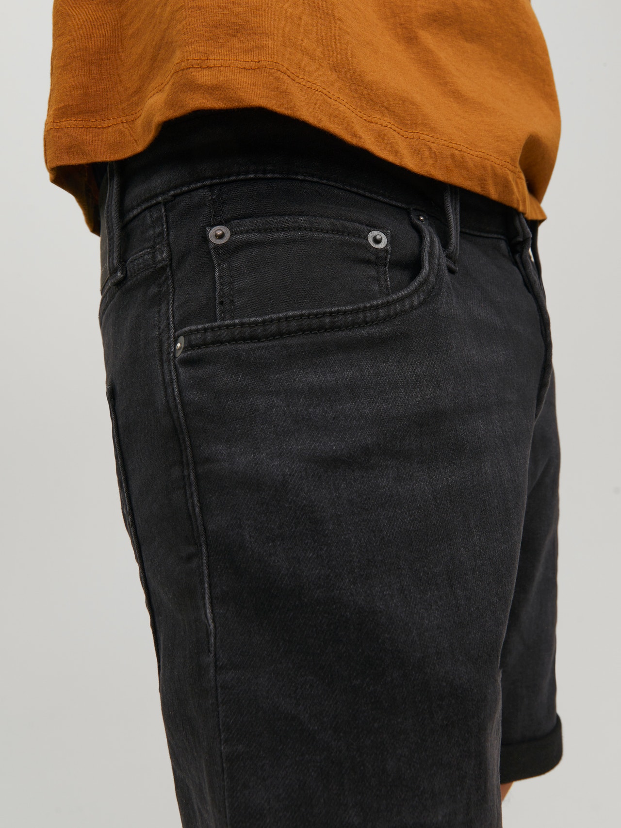 Jack & Jones Regular Fit Jeans Shorts -Black Denim - 12223682