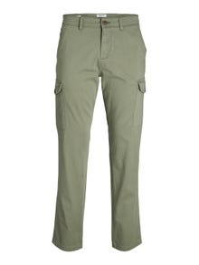 Jack & Jones Regular Fit „Cargo“ stiliaus kelnės -Deep Lichen Green - 12224001