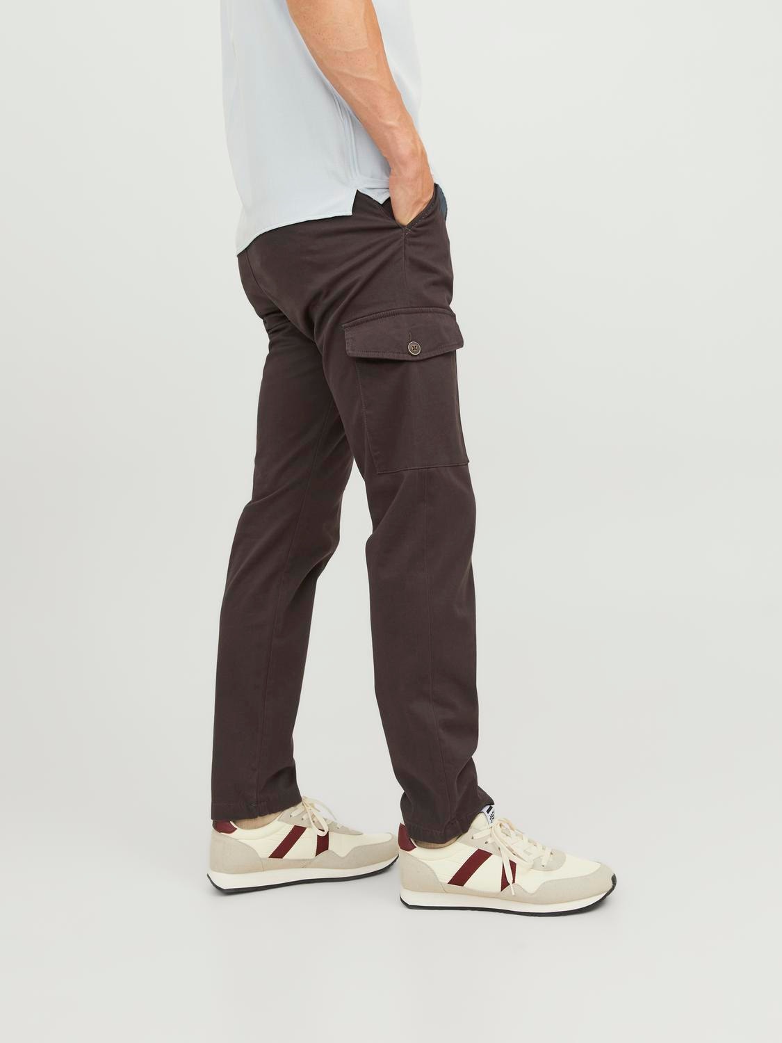 Jack & Jones Regular Fit Cargo trousers -Seal Brown - 12224001