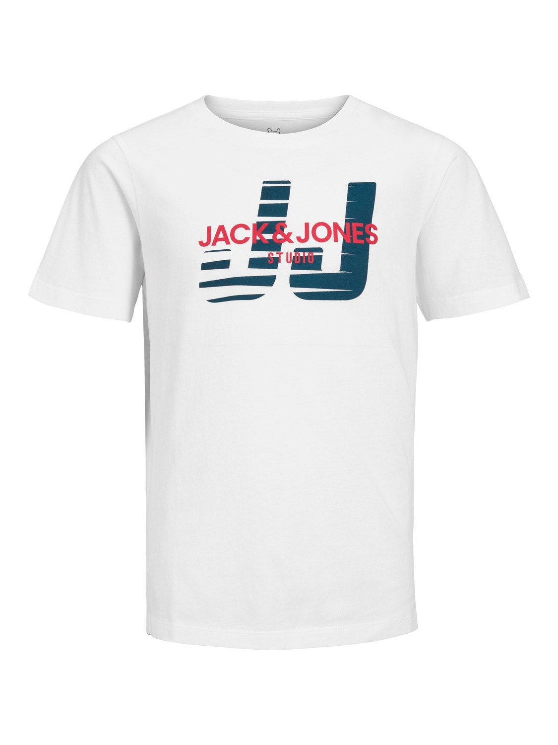 Jack & Jones Poikien Logo T-paita -White - 12224219