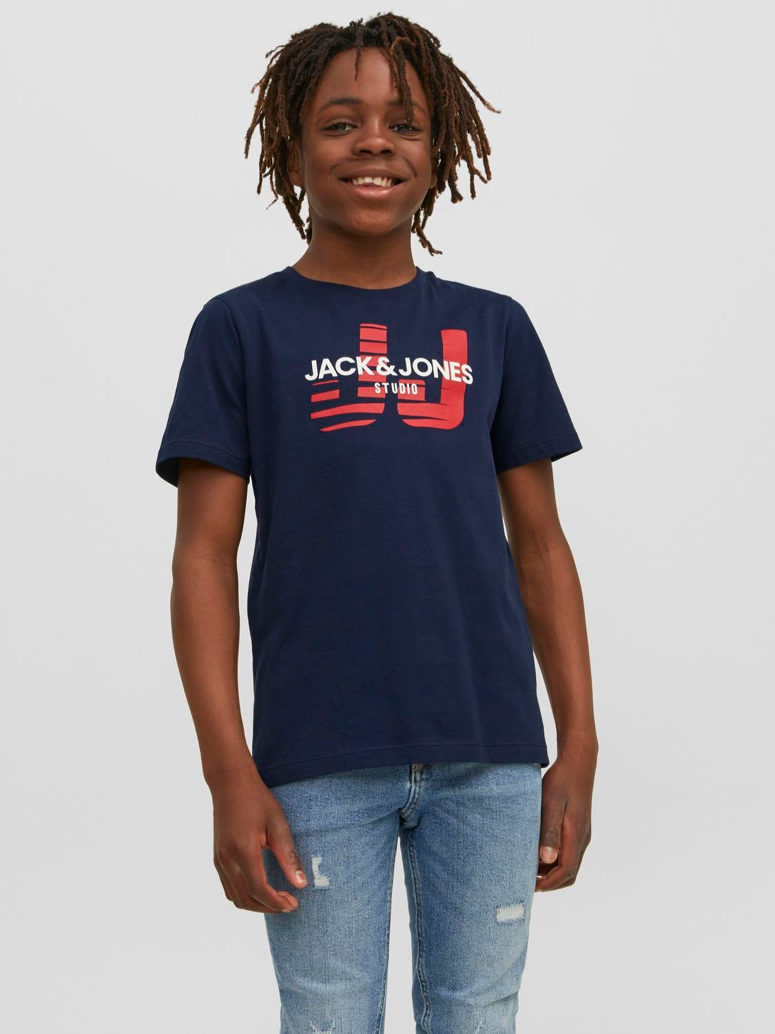 T-shirt Logo Pour Les Garçons - Jack & Jones - Modalova