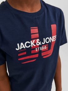 Jack & Jones Poikien Logo T-paita -Navy Blazer - 12224219