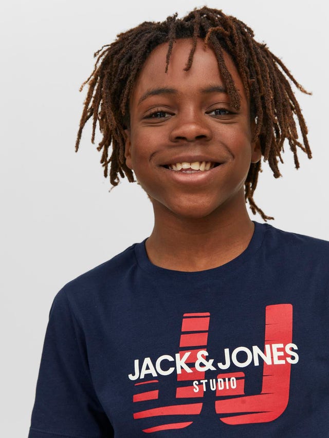 Jack & Jones Logo T-skjorte For gutter - 12224219