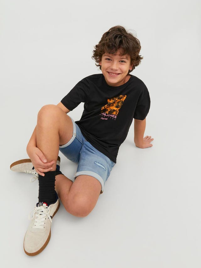 Jack & Jones Regular Fit Denim shorts Voor jongens - 12224574
