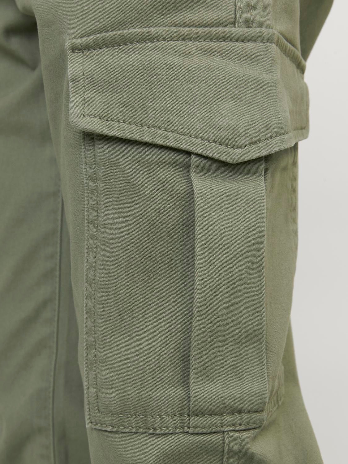 Jack & Jones Spodnie bojówki Dla chłopców -Oil Green - 12224628