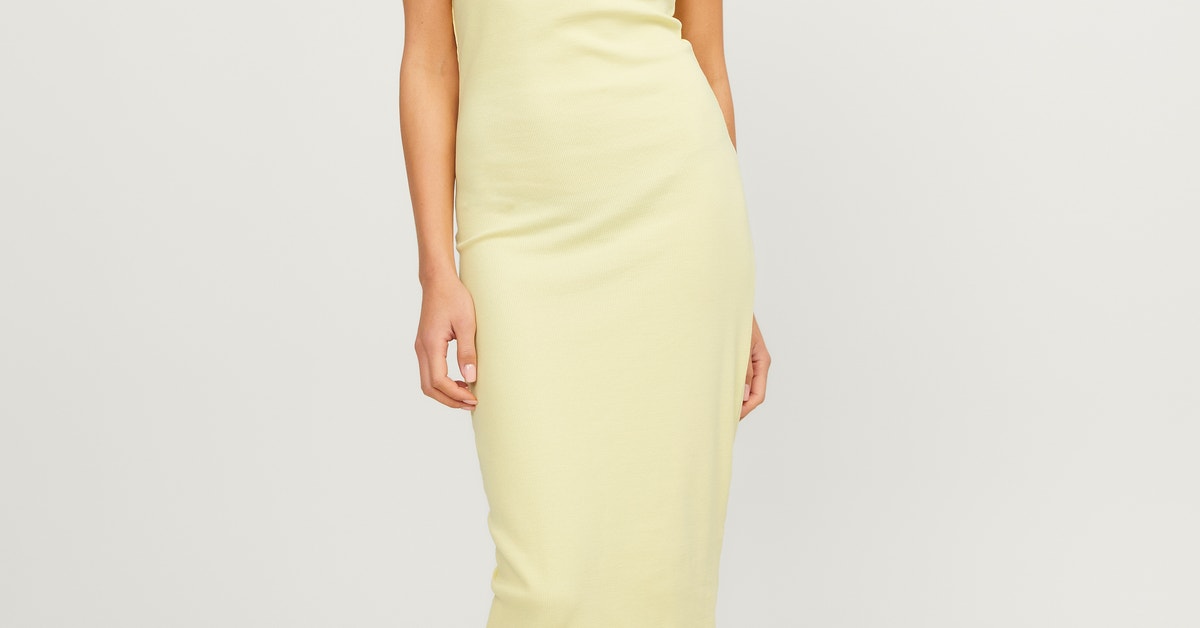 JACK & JONES Abito JXFOREST Donna – Maxi Lunghezza, Scollo A U, Tessuto Elasticizzato - 4