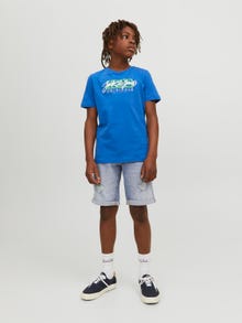 Jack & Jones Regular Fit Denim shorts Voor jongens -Blue Denim - 12225188
