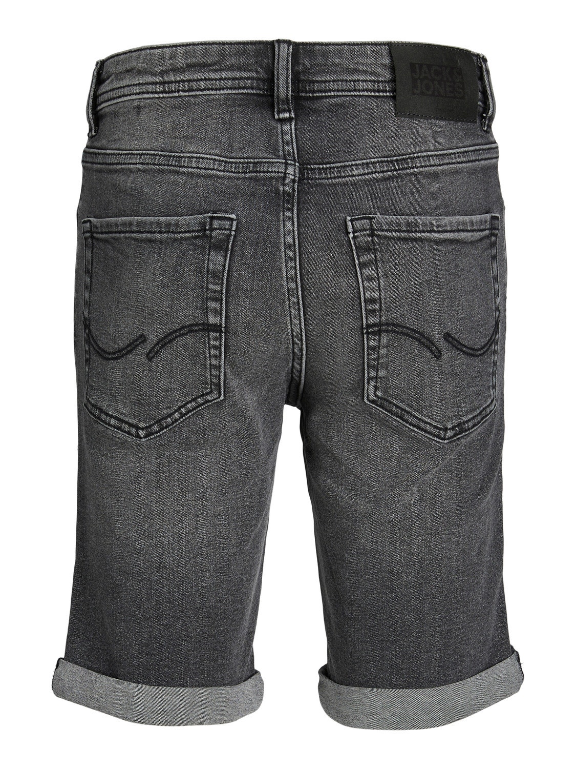 Jack & Jones Regular Fit Džínové kraťasy Junior -Black Denim - 12225189