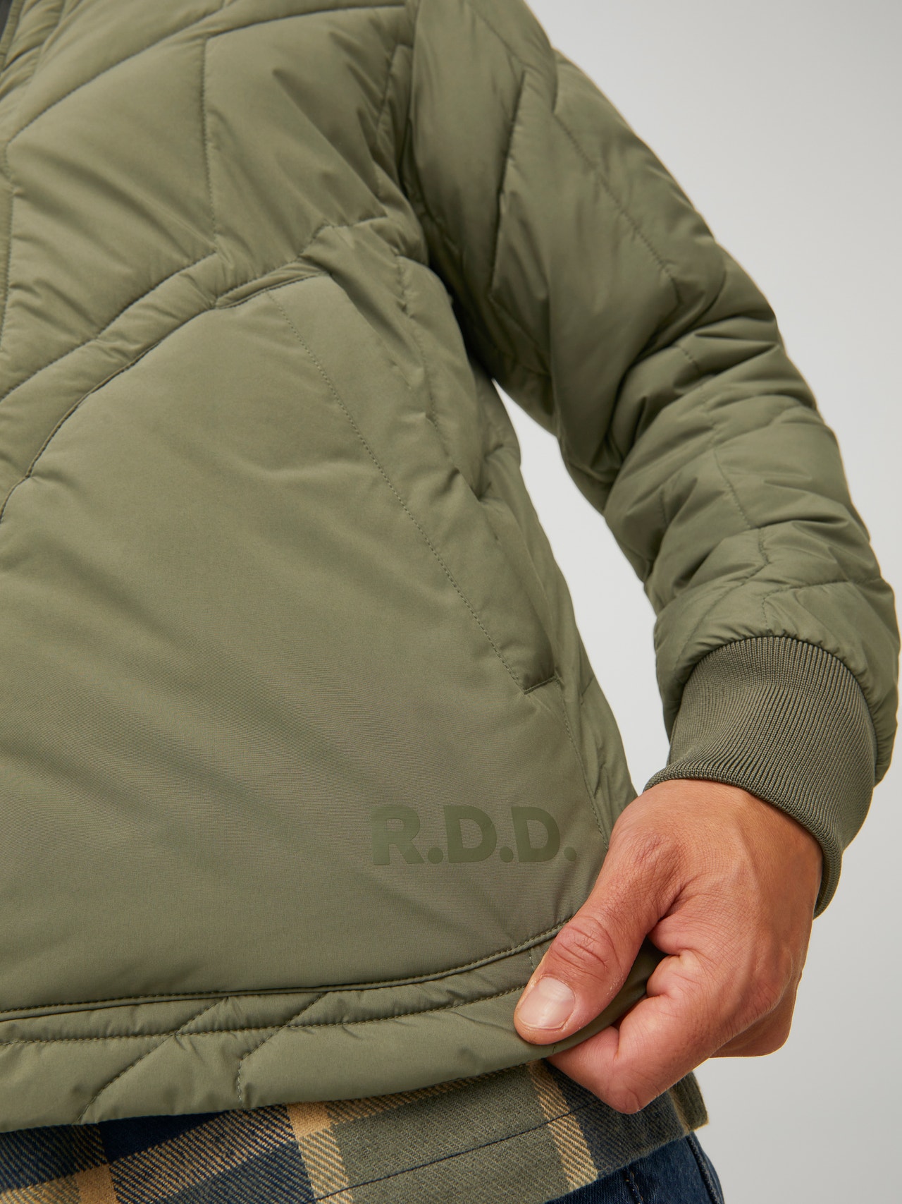 Jack & Jones RDD Quilted jacket -Dusty Olive - 12225861