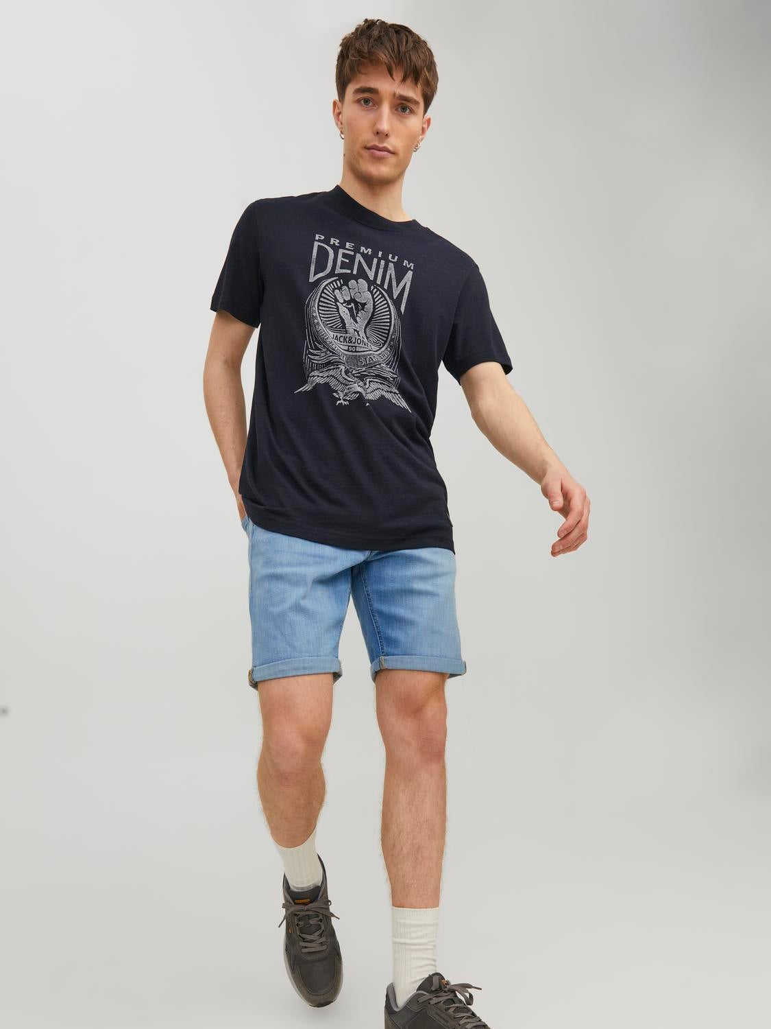 Relaxed Fit Denim shorts For boys with 30% discount! | Jack & Jones®