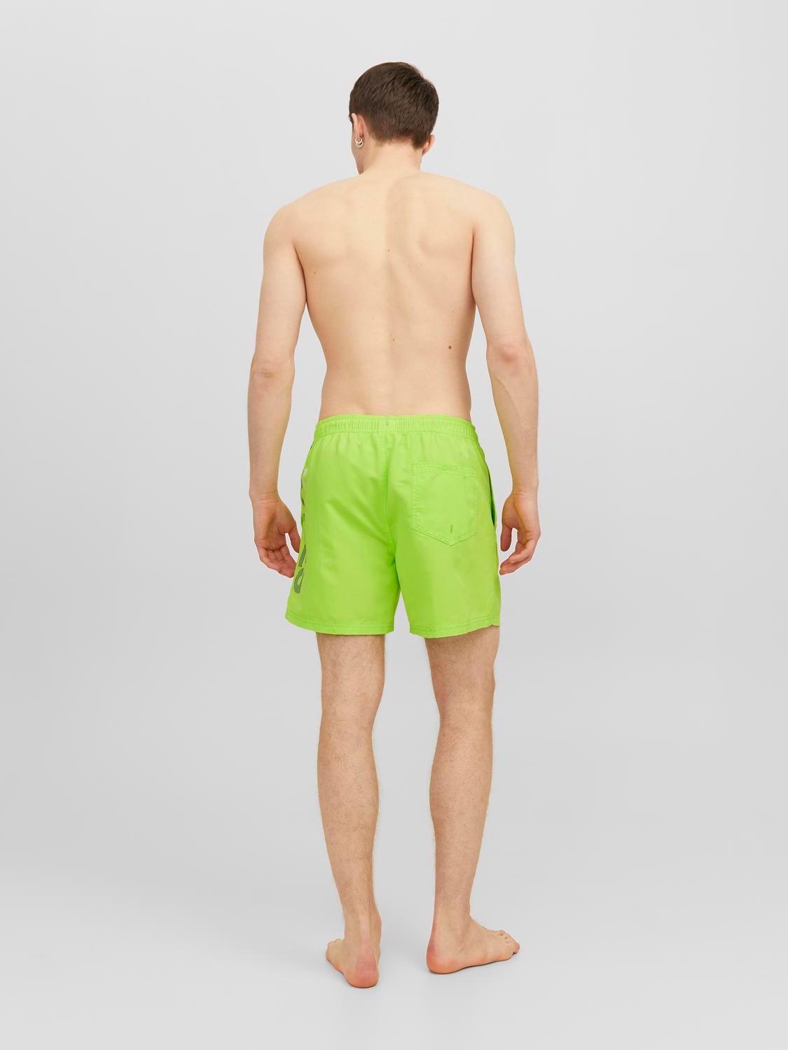 Mens neon clearance yellow swim shorts