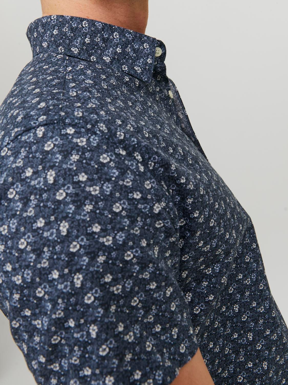 Jack & Jones Regular Fit Casual skjorte -Navy Blazer - 12226009