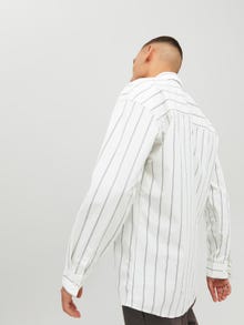 Jack & Jones Oversize Fit Dryžuoti marškiniai -Tofu - 12226130