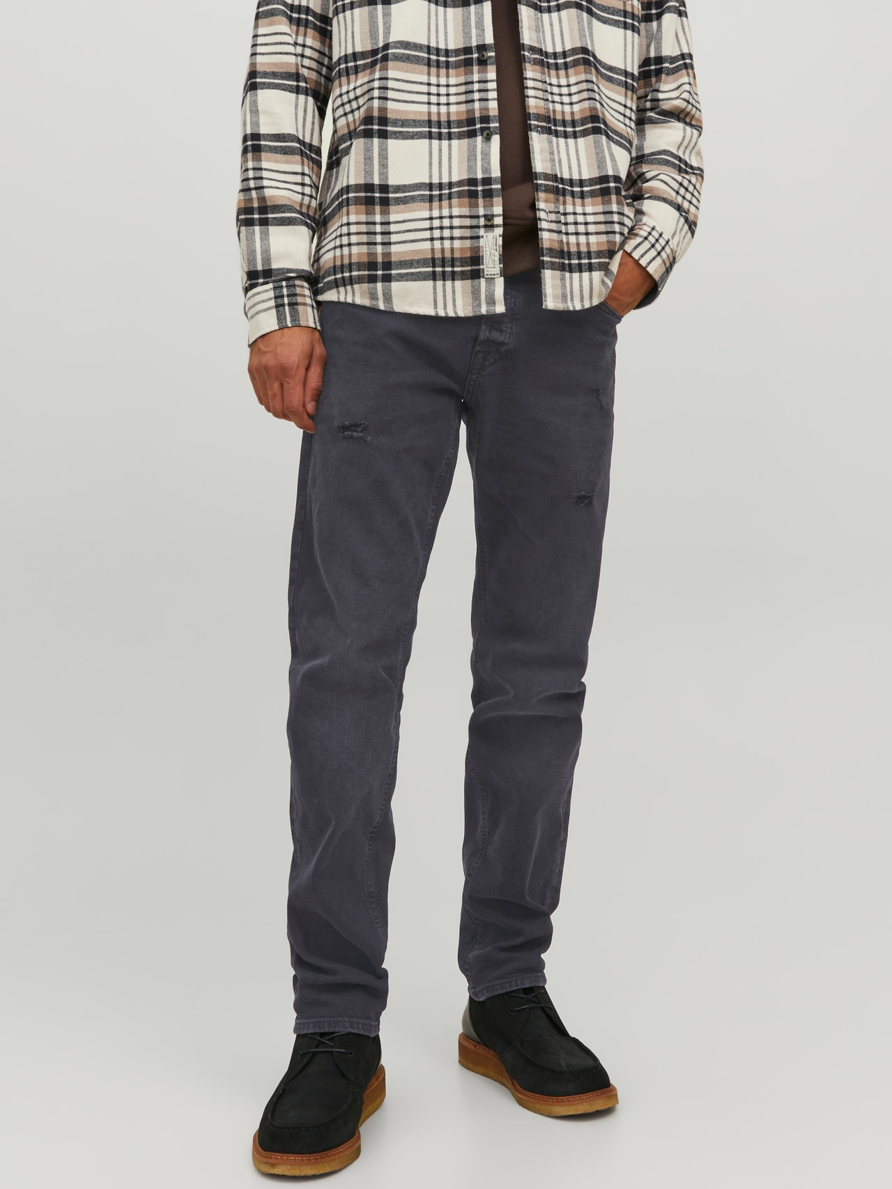 Jack & Jones JJIMIKE JJORIGINAL RA 905 Tapered fit Džíny -Black Denim - 12226354