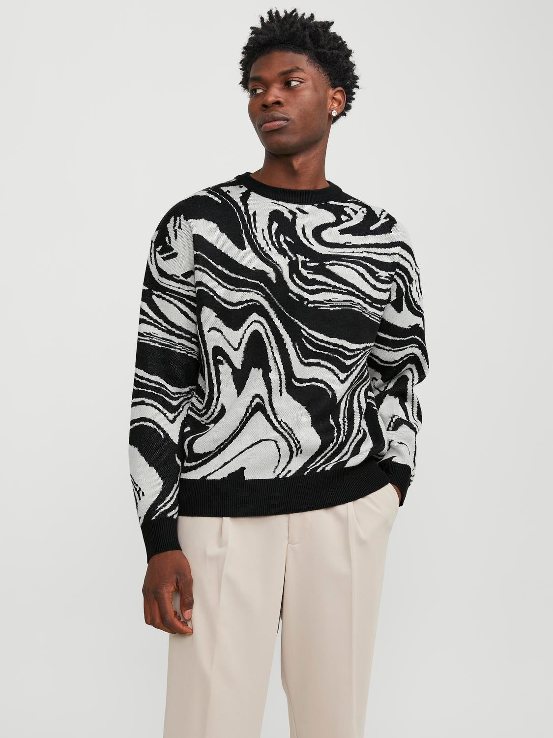 All Over Print Crew Neck Jumper