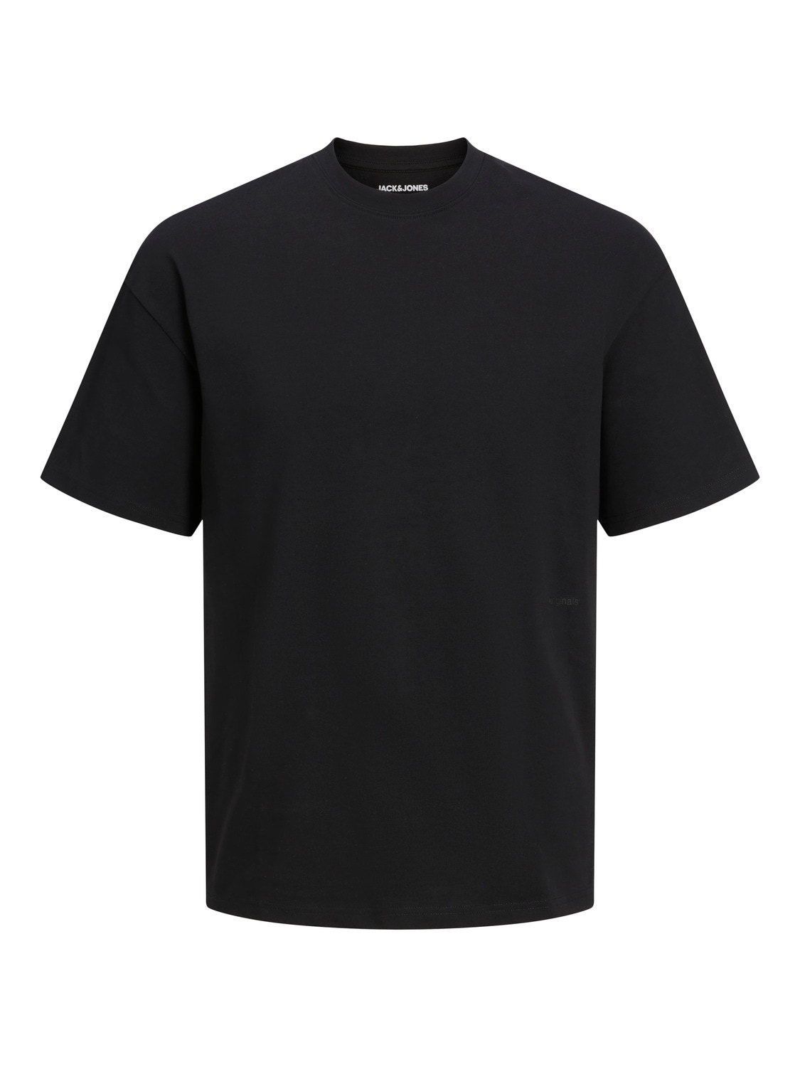 Jack & Jones Einfarbig Rundhals T-shirt -Black - 12227086