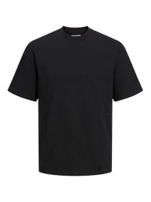 Jack & Jones Yksivärinen Pyöreä pääntie T-paita -Black - 12227086