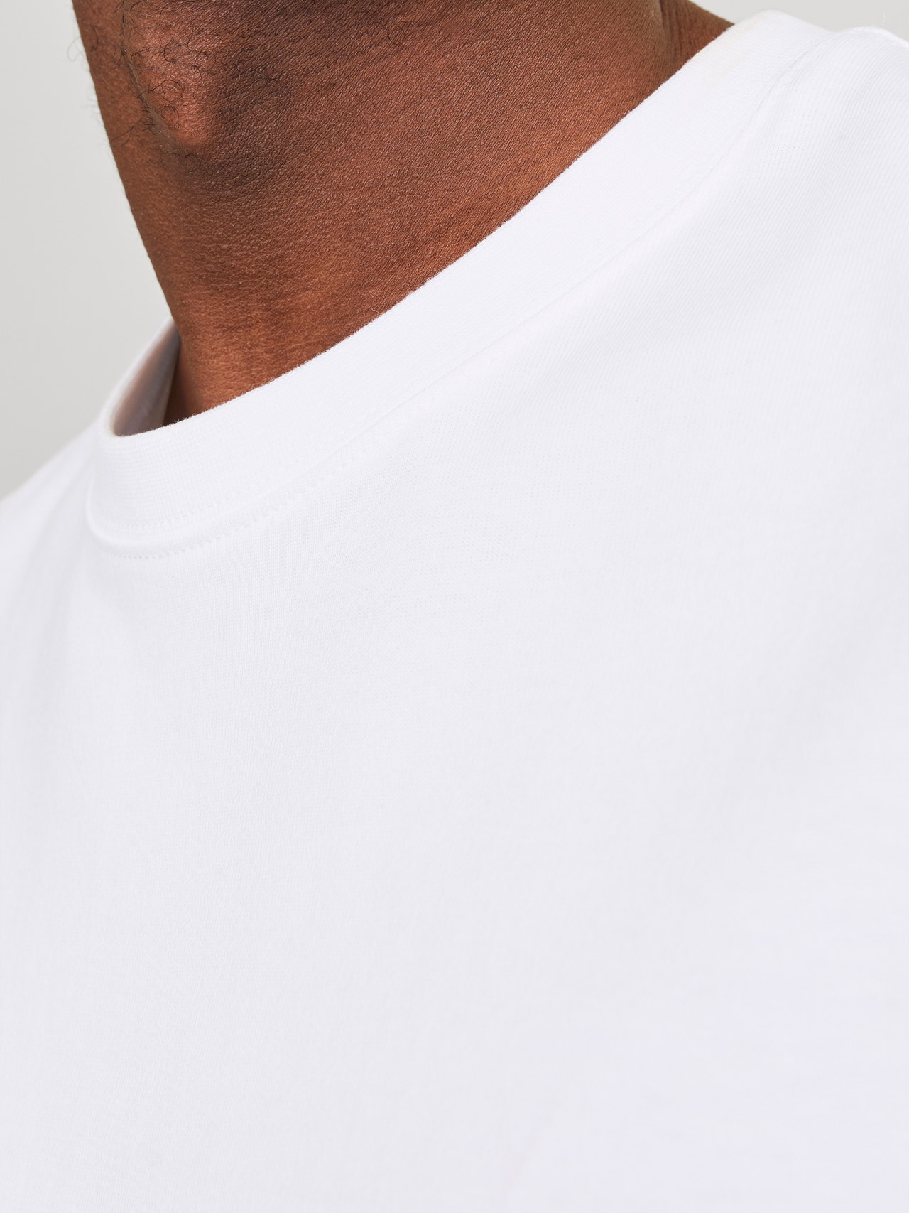 Jack & Jones Vanlig O-hals T-skjorte -Bright White - 12227086