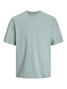 Jack & Jones Ensfarvet Crew neck T-shirt -Gray Mist - 12227086