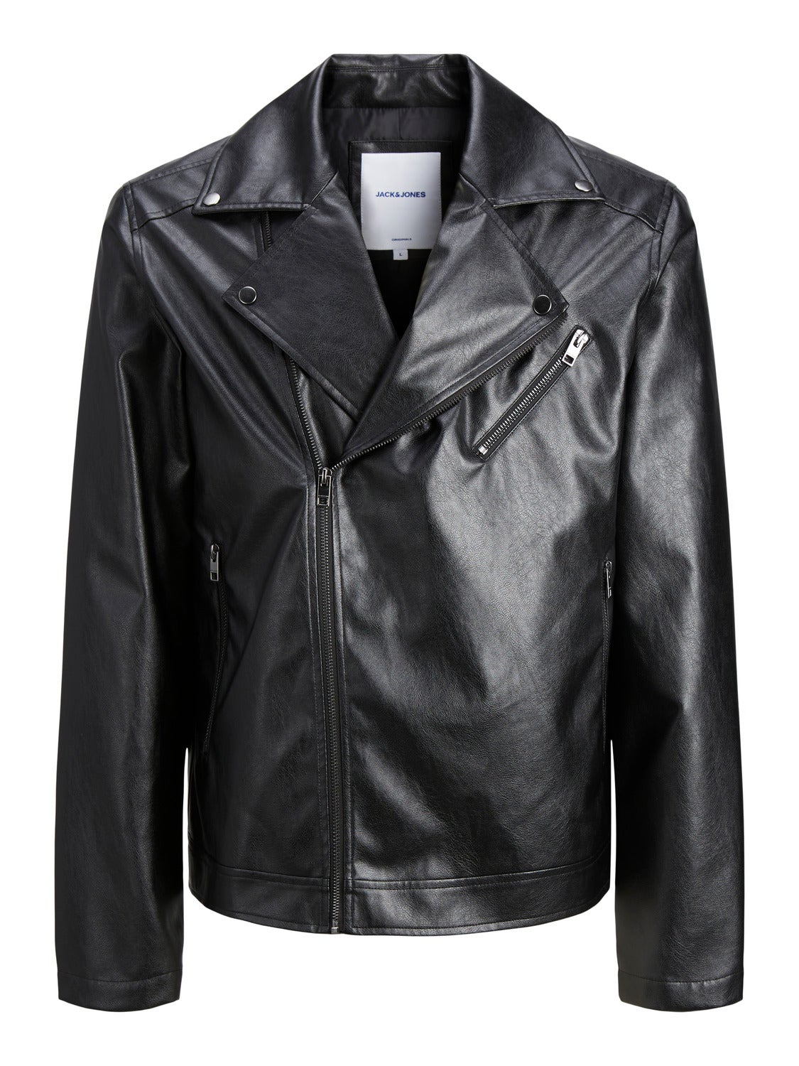 Jack \u0026 Jones Regular Biker Jacket - Men - Black - Size XXL