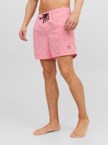 Jack & Jones Regular Fit Swim short -Hot Coral  - 12227350