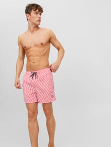 Jack & Jones Regular Fit Swim short -Hot Coral  - 12227350