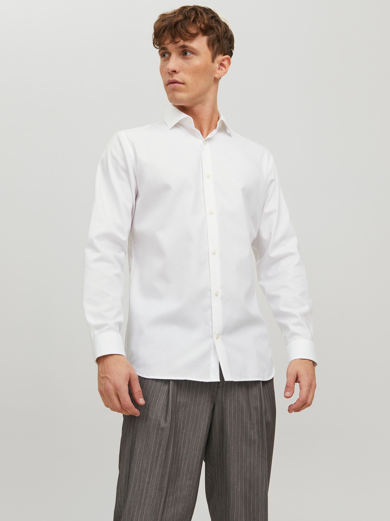 Jack & Jones Slim Fit Marškiniai -White - 12227385