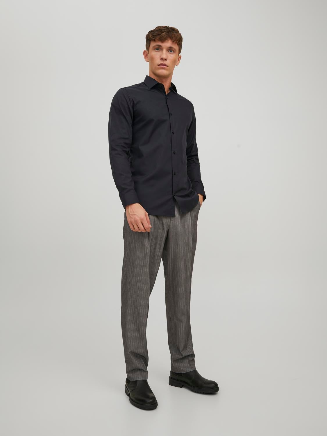 Camisa Slim Fit Preto Jack Jones