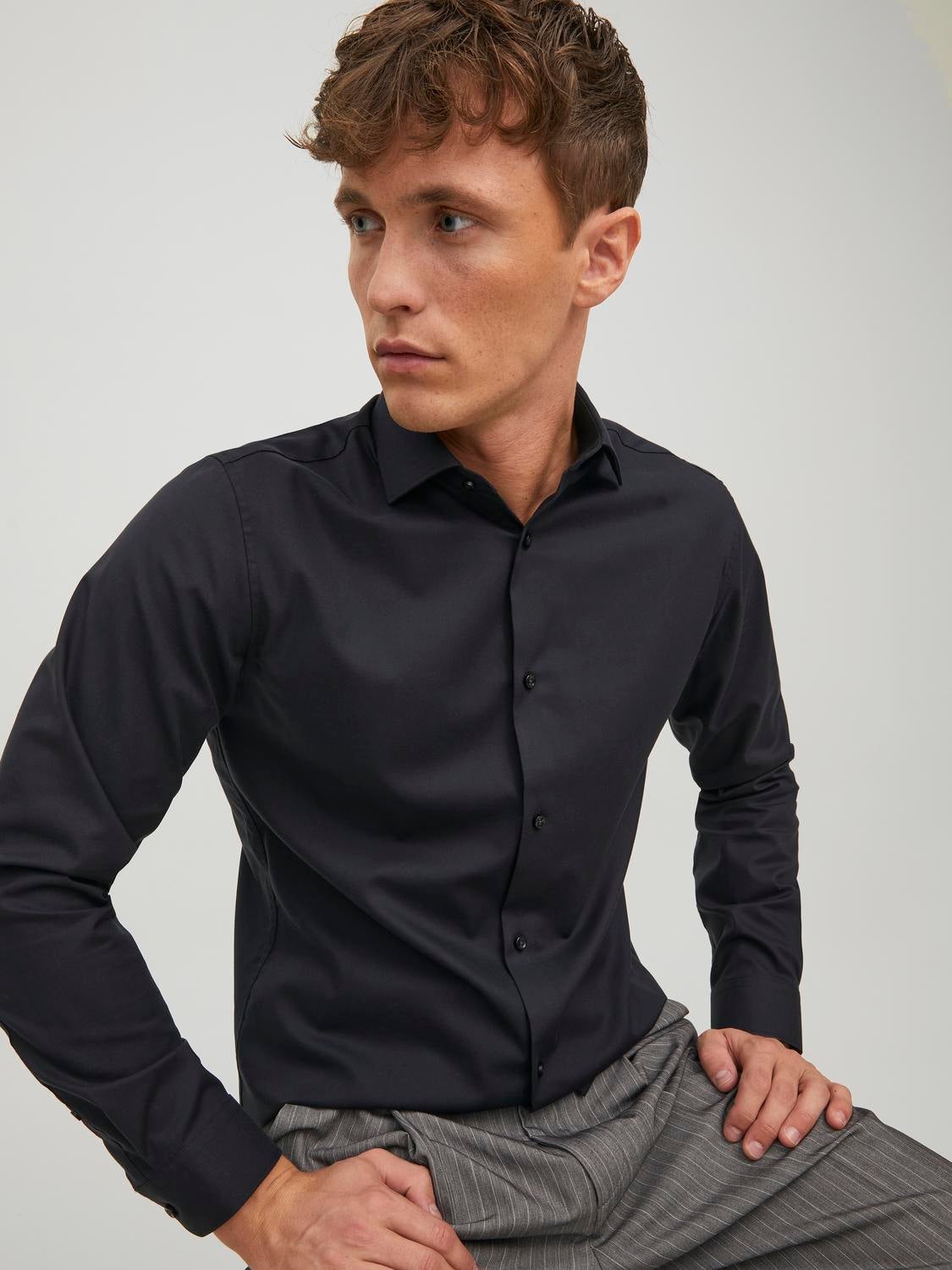 Camisa Slim Fit Preto Jack Jones