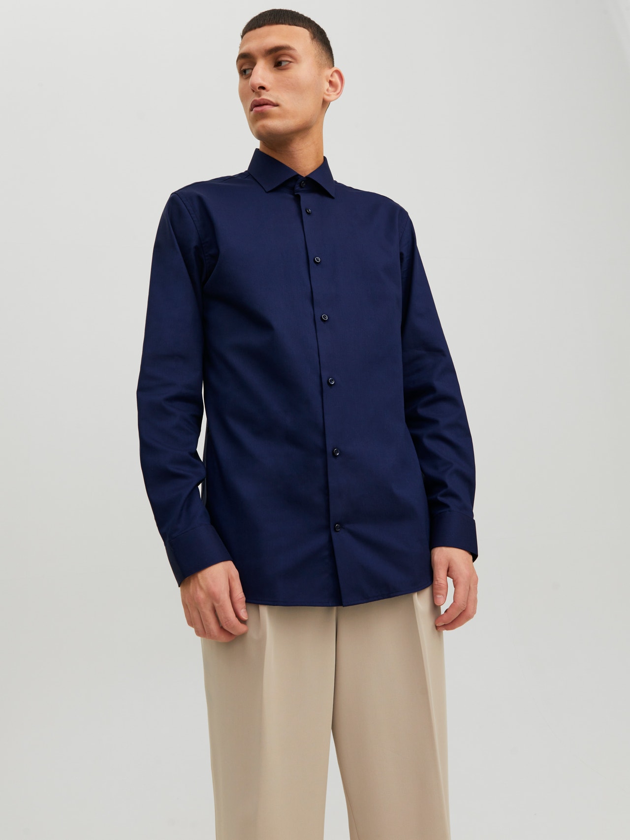 Jack & Jones Slim Fit Shirt -Perfect Navy - 12227385