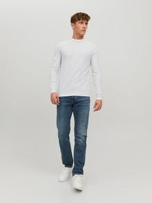 Jack & Jones Bez vzoru Svetr s okrouhlým výstřihem -Light Grey Melange - 12227443